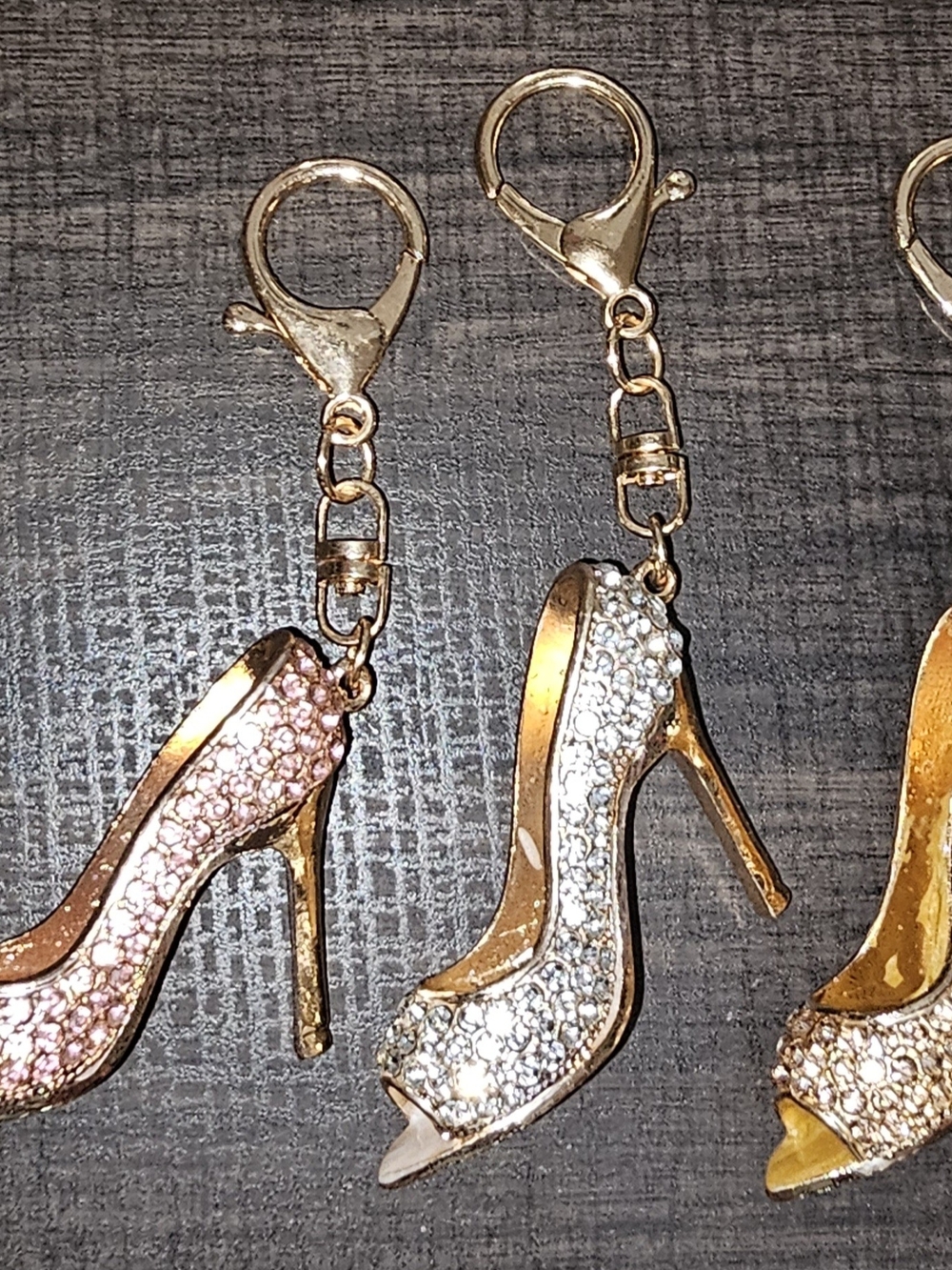 Set Of 3 Bling High Heel Charms - Picture 1 of 8